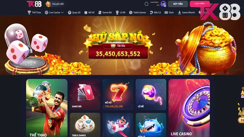 Link sẽ đưa người chơi vào trang chủ chính thức