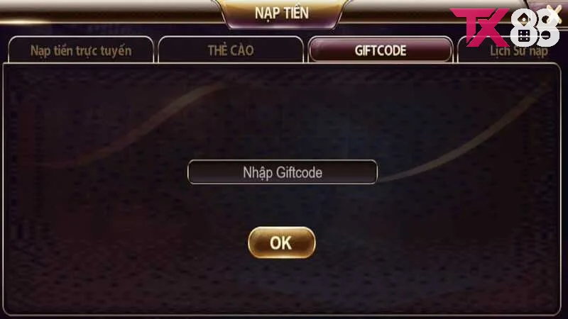 Nhập mã code Tx88 vào đúng vị trí là thành công